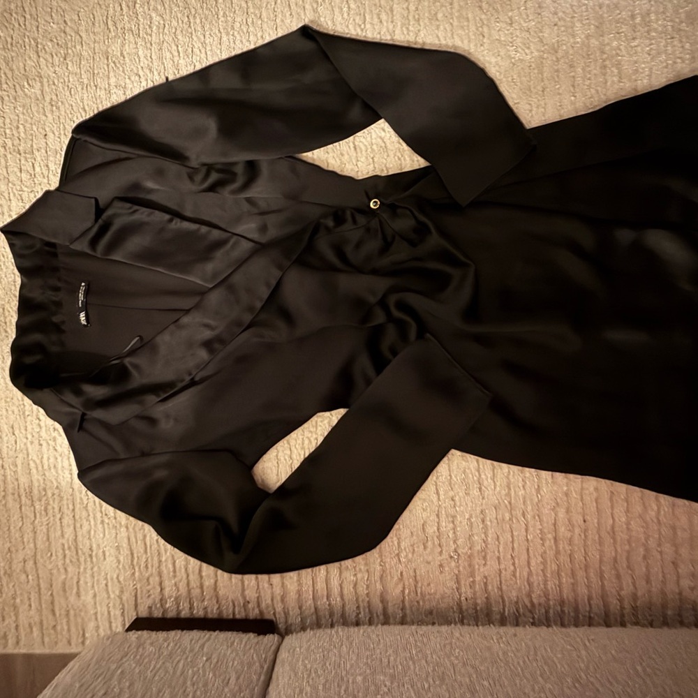 Zara Elegant Black Mini Dress